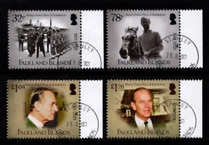 FALKLANDINSELN 2021 PRINCE PHILIPCOMMEMORATION SET OF 4 FINE USED CTO - Bild 1 von 1
