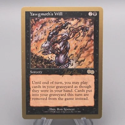 Magic The Gathering Yawgmoth's Will 171/350 Gold Frame casi nuevo 1997 inglés... - Imagen 1 de 4