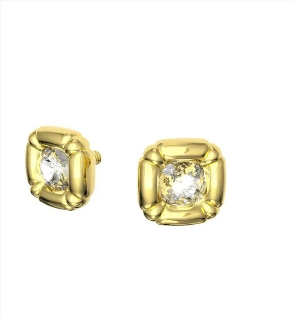 NUEVO AUTÉNTICO Pendientes Swarovski Para Mujer Dulcis Tono Oro Blanco Cristal Foto 1 de 1