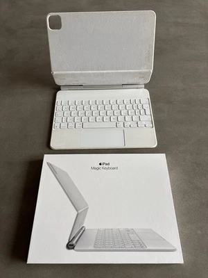 Apple Magic Keyboard für iPad Pro/iPad Air - Weiß White (MJQJ3D/A) Deutsch A2261 - Bild 1 von 3