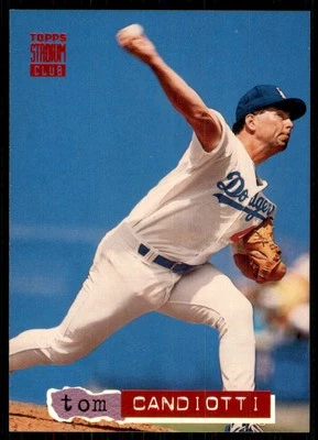 1994 Stadium Club Tom Candiotti Los Angeles Dodgers #132 - Image 1 of 2