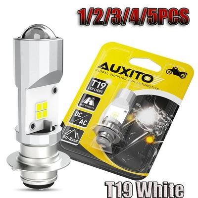 Bombilla LED T19 6500K Blanco Ámbar 3000K 100W Faro Moto ATV UTV1-5x Foto 1 de 4