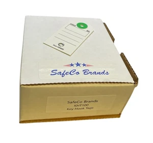 Key Hook Tags for Locksmith Key Inventory - 100 Tags SafeCo Brands - Picture 1 of 5