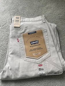 Levi's 568 Pantalone Carpentiere Sciolto Doppio Ginocchio Grigio Uomo Tg. 32-34Wx32L vedi descrizione - Foto 1 di 17
