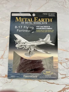 Fascinations Metal Earth B-17 Flying Fortress Plane 3D Steel Model Kit - Picture 1 of 2