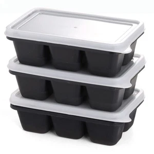 Ice Cube Trays for Freezer 3 Pack - Mini Ice Cube Trays with Lid & Easy-Relea... - Picture 1 of 6