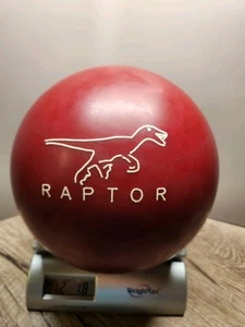 Vintage Rare Brunswick Reactive RED RAPTOR Bowling Ball 12lb - Picture 1 of 6