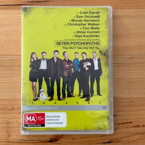 Seven Psychopaths DVD Farrell Rockwell Walken PAL 4 VGC Ex-Library - Picture 1 of 4