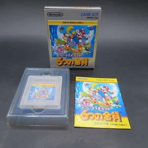 Super Mario Land 2 Gameboy 6 Golden Coins with Manual Nintendo Japanese Version - Picture 1 of 14