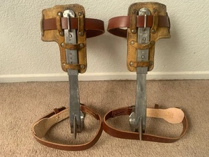 LINEMAN Pole/Tree Climbing Gaffs adj new dickere obere & untere Gurte - Bild 1 von 2