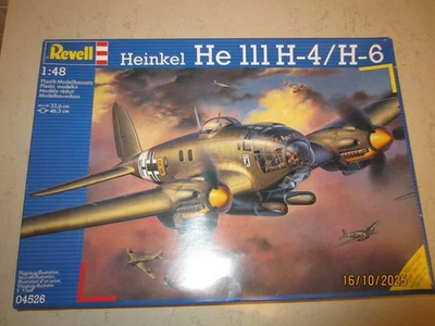 1/48 Revell Heinkel He 111 H4/H6 con cockpit set in resina e fotoincisioni - Immagine 1 di 4