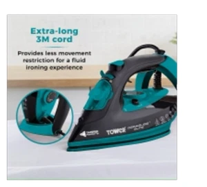 Tower Ceraglide Steam Iron Teal 3100w 3100W - Picture 1 of 1