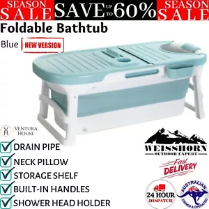 Weisshorn Foldable Bathtub Portable Folding Water Spa Collapsible Fold Up Bath T - Picture 1 of 12