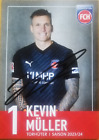 Kevin Müller , 1. FC Heidenheim 1846 , Autogrammkarte 2023/2024 , 23/24