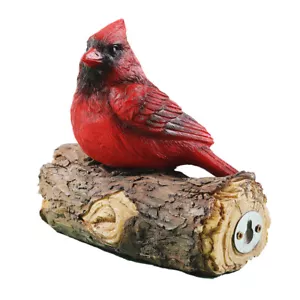 Outdoor Cardinal Decorations Red Figurine Garden Sculpture Pendant Statues - Picture 1 of 12