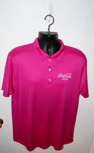 Coca-Cola Spiced Embroidered Purple Polo Shirt - Men's Large - Picture 1 of 4