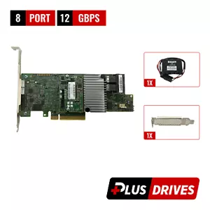 LSI MegaRAID 9361-8i 12Gbps PCIe 3 x8 SATA SAS 3 8 Port RAID + BBU & CacheVault - Picture 1 of 5
