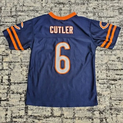 Camiseta De Colección Chicago Bears #6 Jay Cutler NFL Fútbol Juvenil M Azul Años 2000 Y2K Foto 1 de 4