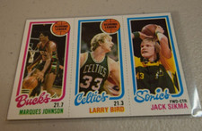 1980-81 Topps Marques Johnson #143 Larry Bird #30 Jack Sikma #232 Rookie Card RC