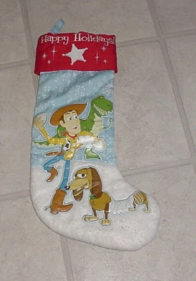 Disney Pixar 2010 Toy Story Medias de Navidad Woody Slinky Dog Rex Bola de Nieve 17" Foto 1 de 4