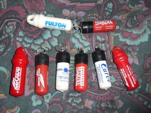 8pc Lot Promo Floating Key Chain Holder Boat Nautical Safety VINTAGE COLLECTION - Picture 1 of 3