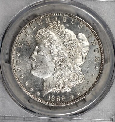 1889 Morgan Dollar PCGS MS64PL Prooflike! #1DVM - Image 1 of 3