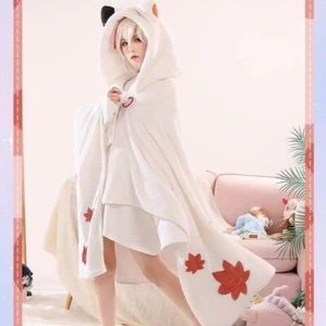 Genshin Impact Air Conditioning Blanket Anime Cute Sleeved Blanket Cosplay Gift - Picture 1 of 18