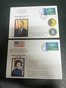 (315) President Carter & wife Eleanor Carter (2 covers related to their death) B - Picture 1 of 2