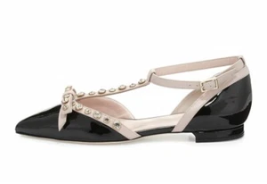 kate Spade New York Becca Jewelled T-step Ballerina Flat size 8 - Picture 1 of 9