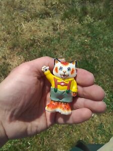 RARE Vintage 1977 Huckle Cat Finger Puppet Toy Busytown Richard Scarry