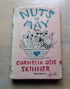 Nuts in May by Cornelia Otis Skinner 1950 illustrated hardcover dust jacket - Picture 1 of 12