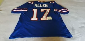 Josh Allen 17 Blue Buffalo Bills jersey XL Beckett WH85778 - Picture 1 of 10