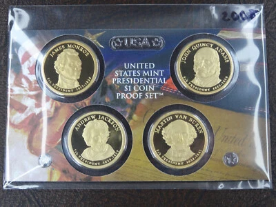 2008-S Presidential Dollar Proof Set US Mint NO Box/COA/Hard Case - Image 1 of 4