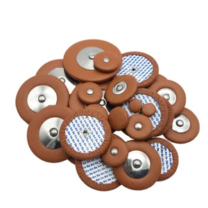 25pcs/set bB Tone Tenor Saxophone Pads Sheepskin Leather Sax Pads Brown Color - Picture 1 of 2