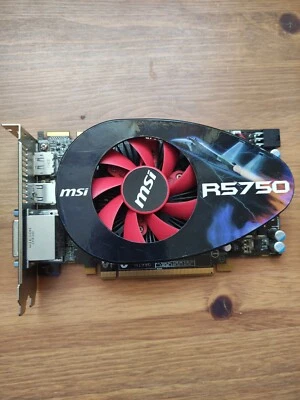 MSI Radeon HD R5750-PM2D1G Video Graphics Card 1GB DDR5 HDMI DVI - Image 1 of 4