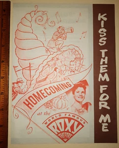 Programm für Kiss Them for Me - Cary Grant Jayne Mansfield Roxy Theater New York - Bild 1 von 3