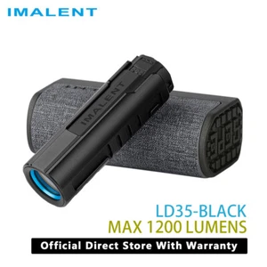 IMALENT LD35 Torcia LED con 1200 Lumen e Custodia di Ricarica Magnetica - Nero - Foto 1 di 9