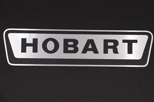 Vintage Hobart Decal On Brushed Film. Antique Hobart Decal 7.25x1.75 - Picture 1 of 4