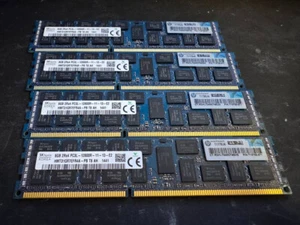 4 serveurs RAM DDR3 ECC SK Hynix HMT31GR7EFR4A-PB 8 Go (4 fois) - Photo 1/1