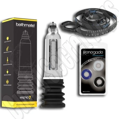 BATHMATE HYDRO 7 PAQUETE TRANSPARENTE HERCULES HYDROPUMP HYDROMAX AGUA ALARGADOR DE PENE Foto 1 de 4