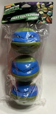Nickelodeon Tortugas Ninja Adolescentes Mutantes Tres Cuentas Contenedores de Golosinas Foto 1 de 4