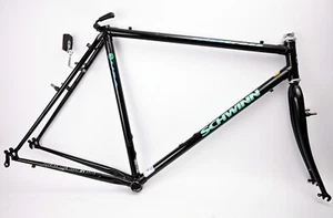 Vintage Schwinn Criss Cross Frame/Fork 22 in. LRG 700c Lugged CRMO Gravel Hybrid - Picture 1 of 17