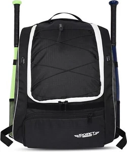 Exxact Sports Baseball Bat Bag with Shoe Compartment & Fence Hook - Picture 1 of 22