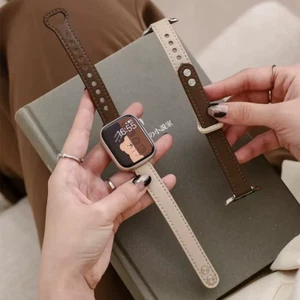 Leather Strap for Apple Watch Band 44Mm 45Mm 41Mm 40Mm 49Mm 42Mm 38Mm Bracelet f - Picture 1 of 11