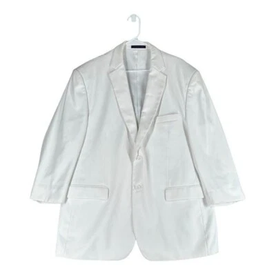 Vinci Italy Men’s 46R White Jacket 2 Button Casual Preppy Office Career - Image 1 of 4