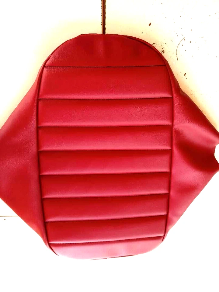 Cubierta de asiento hecha a mano HONDA 185S ATC 1981-83 plisada roja Foto 1 de 1