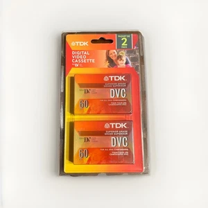 Paquete de 2 cassette de video digital TDK DVC 60 Mini DV - Imagen 1 de 2