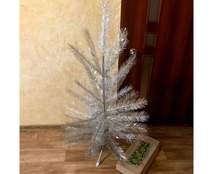 Árbol de Navidad soviético de madera metálica en caja - URSS Vintage - Imagen 1 de 13