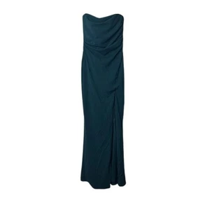 Lulu's emerald green marvelous entrance strapless maxi dress S formal - Picture 1 of 9