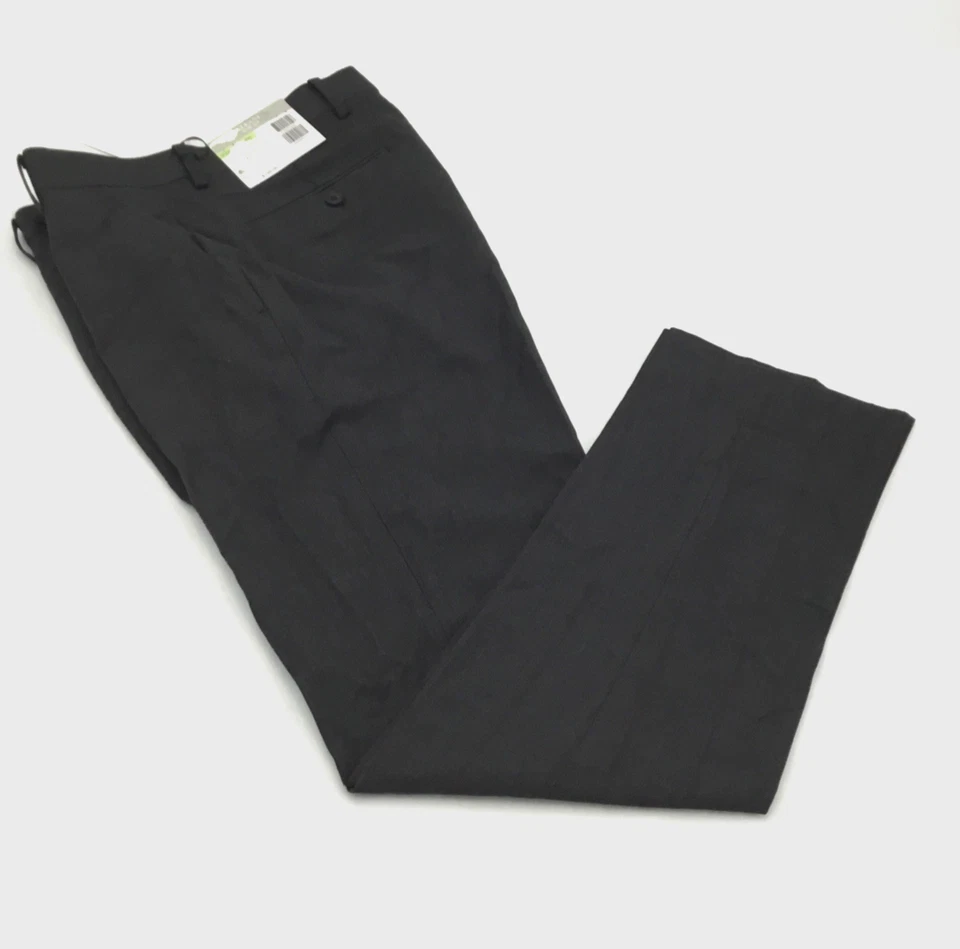 Alfani Mens Slim Fit Windowpane Check Suit Pants Gray Burgundy 30x30